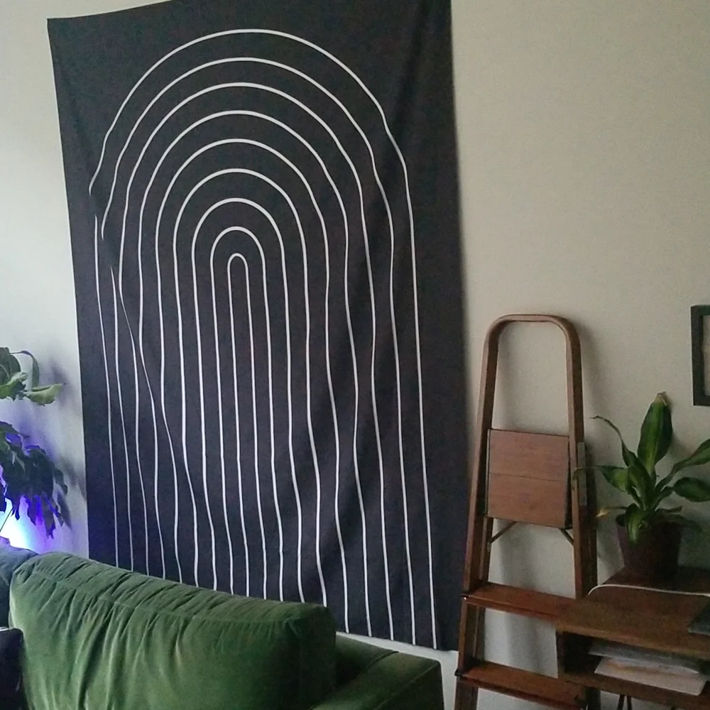 Society6 Black and White Arch Tapestry